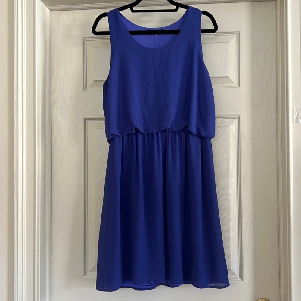 41hawthorne purple sleeveless dress - good condition - size Large